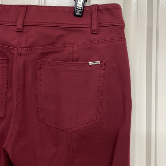 White House black market burgundy pants size 0 skinny - Picture 5 of 6